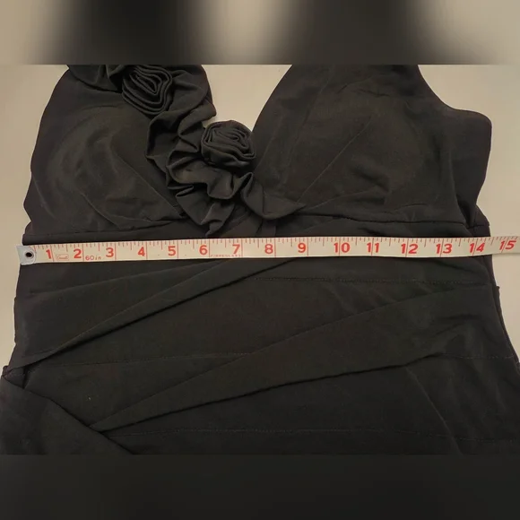 LIKE NEW Valerie Bertinelli Women's Elegant Black Dress ~ Size 10 - Picture 9 of 10